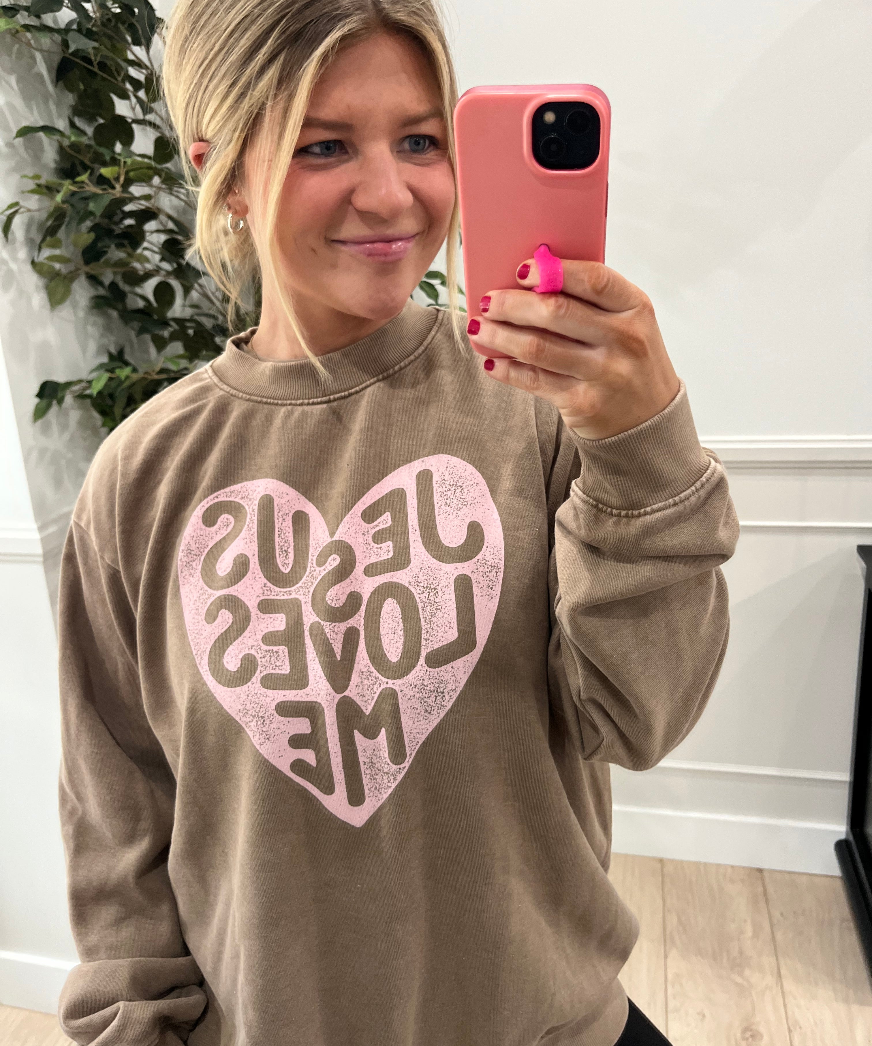 Jesus Loves Me Mockneck