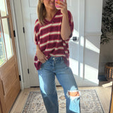 Berry Sweet Stripe Top