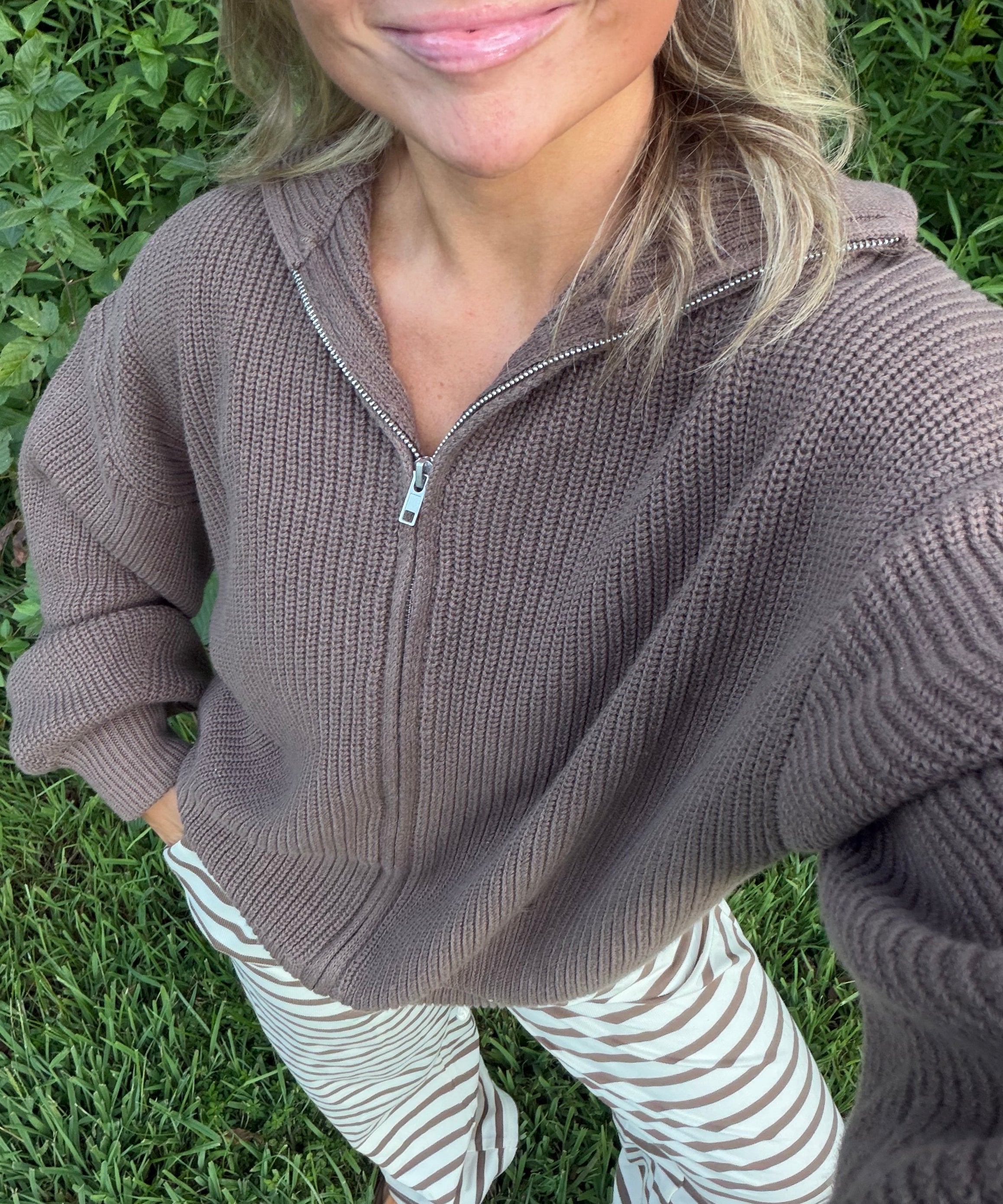 Louise Zip-up Cardi