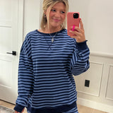 Spring Fling - Blue Stripe Shorts