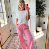 Let's Lounge Sweatpants - Baby Pink