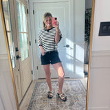 Black Cutoff Shorts