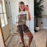 Mocha Elevated Lounge Shorts