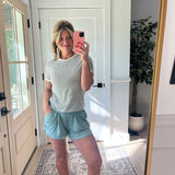 Palm Breeze Shorts - Ash Jade