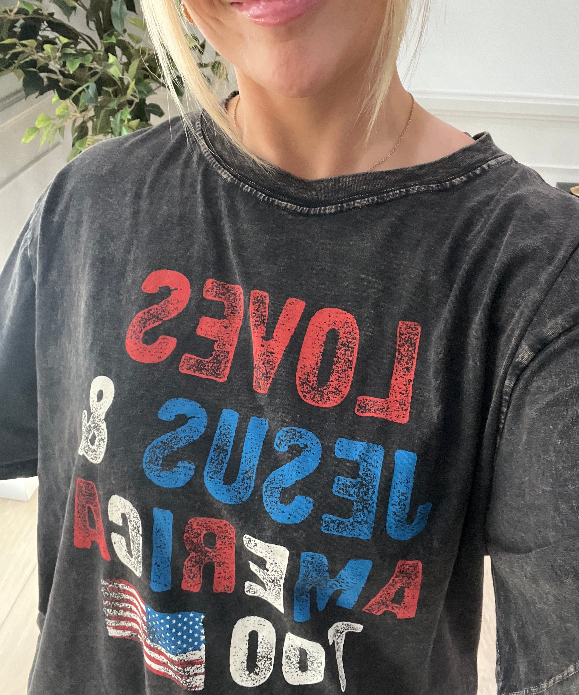 Love Jesus & America Too Tee