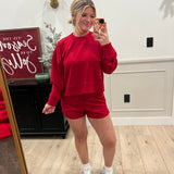 Candy Cane Shorts Set