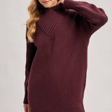 Burgundy Bliss Sweater Dress